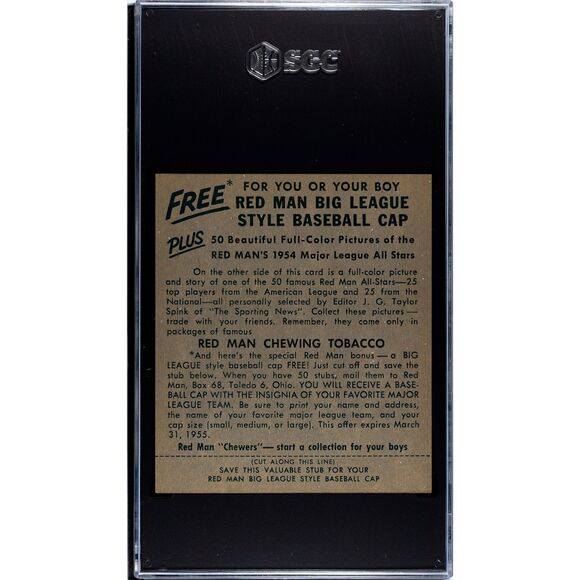 Vintage 1954 Redman Tobacco Gene Woodling SGC 4 - Picture 2 of 2